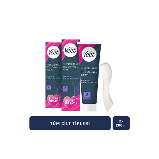 Veet Profesyonel Krem Promo Tüy Dökücü Krem 200 X 2 Tüy Dökücüler ve Azaltıcılar Fiyatı