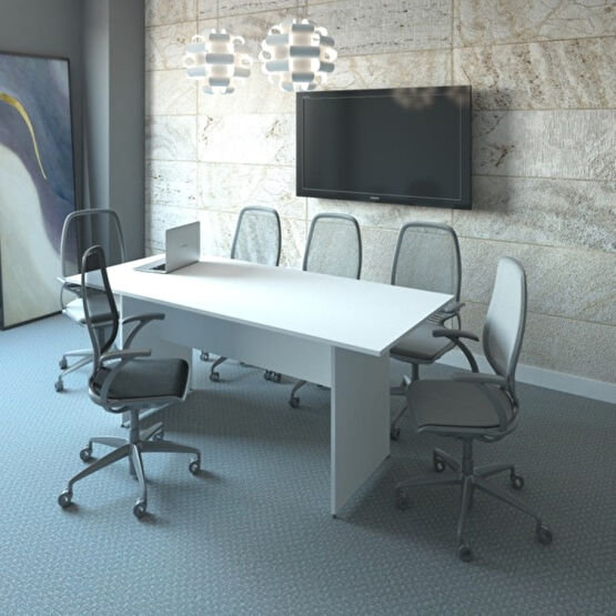 Vena Toplantı Masası 180X80X75 - Beyaz Toplantı Masası Fiyatı