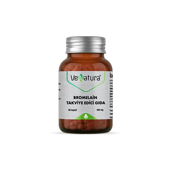 VeNatura Bromelain 500mg Takviye Edici Gıda 60 Kapsül