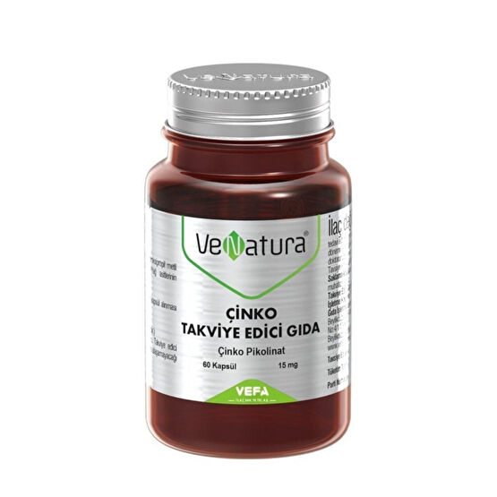 VeNatura Çinko Takviye Edici Gıda 60 Kapsül 15mg Sağlık / Diyet Fiyatı