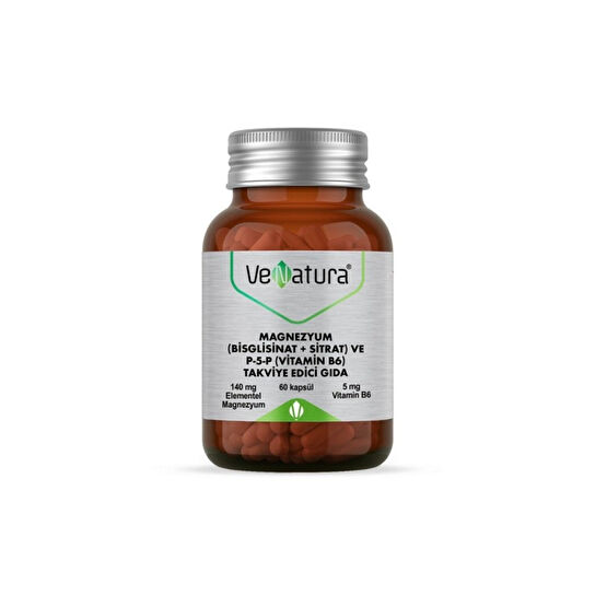 VeNatura Magnezyum Bisglisinat+Sitrat+p5p+b6 60 Kapsül Sağlık / Diyet Fiyatı