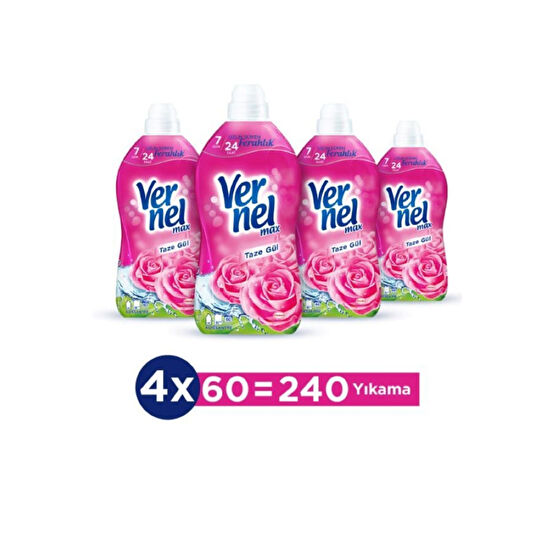 Vernel Max Taze Gül 4x1.44l Yumuşatıcı Fiyatı