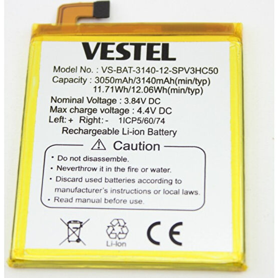 Vestel Venüs V3 5020 Batarya Pil Cep Telefonu Bataryası Fiyatı