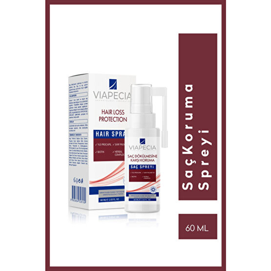 Viapecia Saç Dökülmesine Karşı Saç Spreyi 60 Ml Caffein & Biotin & Procopil Saç Bakım Maskeleri & Serumlar & Spreyler Fiyatı
