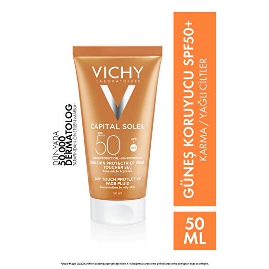Vichy Ideal Soleil Karma Ve Yağlı Cilt Spf50 Güneş Koruyucu Emülsiyon 50ml Güneş Kremleri ve Losyonları Fiyatı