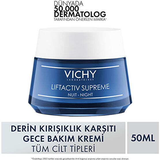 Vichy Liftactiv Supreme Gece Bakım Kremi 50 ml Gece Kremleri Fiyatı