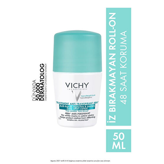 Vichy Terleme Karşıtı Iz Bırakmayan Deodorant 50 ml Deodorantlar Fiyatı