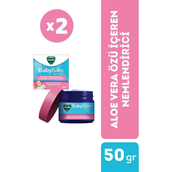 Vicks Baby Balm 50 gr 2 Adet - Renkli Bebek Bakım Fiyatı