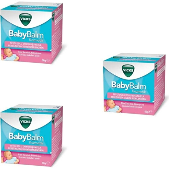 Vicks Baby Balm 50 gr 3 Kutu Bebek Bakım Fiyatı