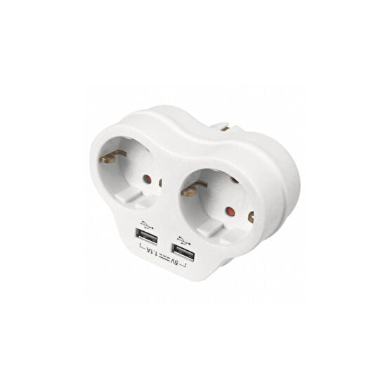 VİKO Ikili Topraklı 2 Usb Çıkışlı Fiş Priz (1.1A) Prizler Fiyatı
