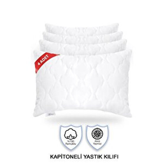Vionel Home %100 Pamuk Kapitoneli Yastık Alezi Koruyucu Kılıf (50x70 Cm) 4 Adet Yastık Kılıfı Fiyatı