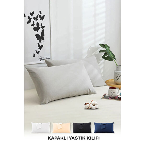 Vionel Home Pamuklu 2li Yastık Kılıfı 50x70 Cm Düz Gri Yastık Kılıfı Fiyatı