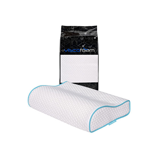 Viscofoam Boyun Destekli Ortopedik Yastık Visco Yastık 47x30x10-8cm Yastık Fiyatı