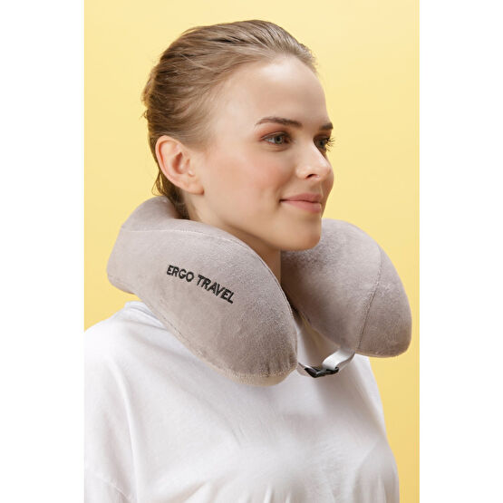 Viscofoam Comfort Ortopedik Seyahat Yastığı Visco Boyun Yastığı - Gri Yastık Fiyatı