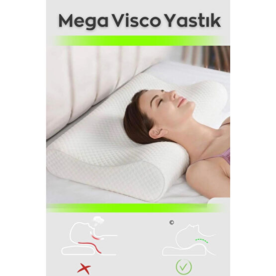 Viscomina Visco Ortopedik Yastık Boyun Fıtığı Boyun Ağrısı Destekli Lüks Yastık. Yastık Fiyatı