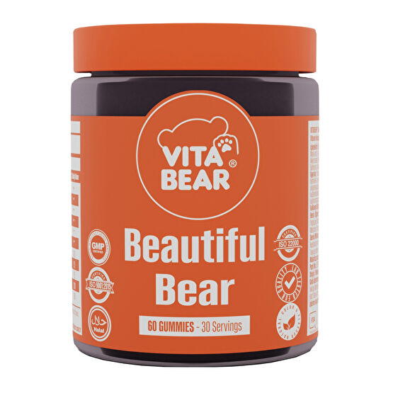 Vita Bear Beautiful Bear Cilt Vitamini 60 Adet