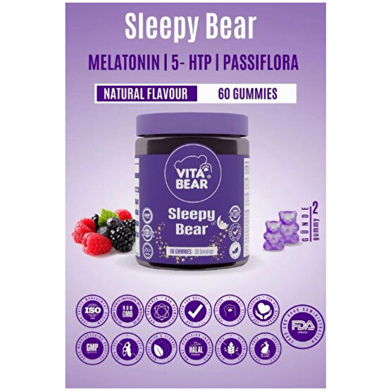 Vita Bear Sleepy Bear Uyku Düzenleyici Vitamin 60 Adet