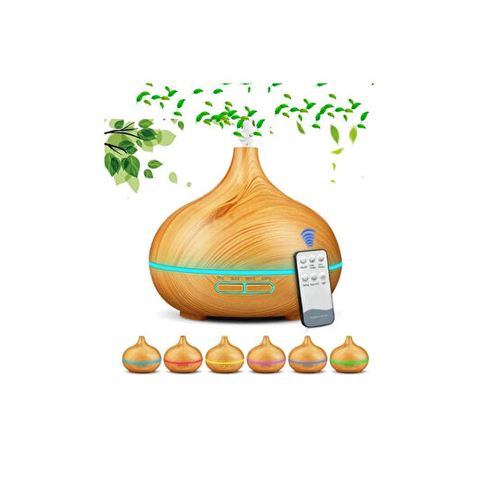 VOOKA Vilya Uzaktan Kumandalı 550 Ml Aroma Difüzörü Ultrasonik Hava Nemlendirici 7 Renk Led Hava Temizleme - Nemlendirme Cihazları Fiyatı