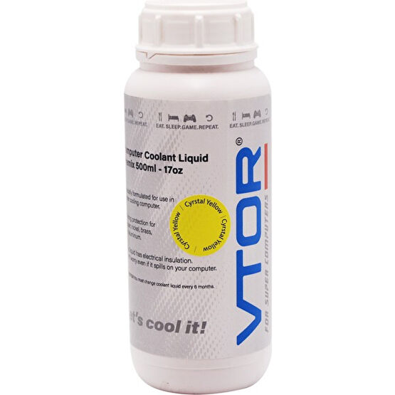 Vtor Bilgisayar Soğutma Sıvısı - Kristal Sarı - 1000ML - 1 Soğutucular Fiyatı
