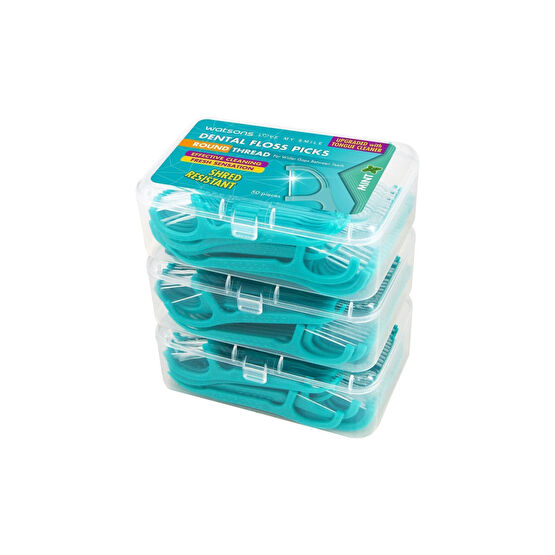 Watsons Naneli Diş Ipli Kürdan/yuvarlak Ip 50 Adet Diş İpleri Fiyatı