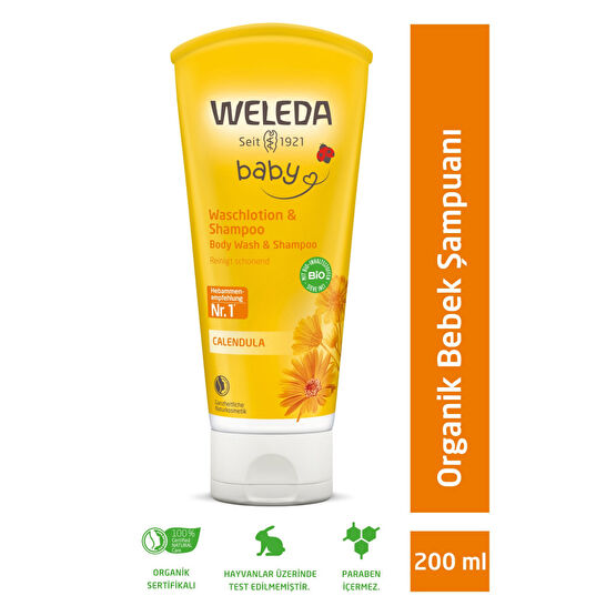 Weleda Calendula Organik Saç Ve Vücut Şampuanı 200 ml