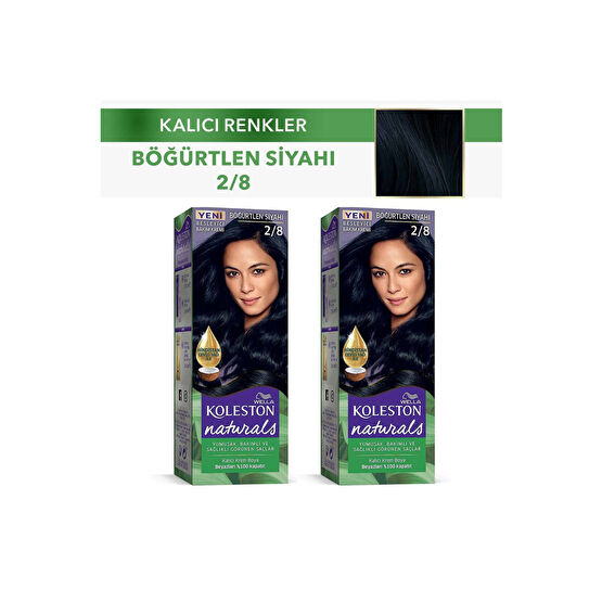 Wella Koleston Naturals Saç Boyası 2/8 Böğürtlen Siyahı X 2 Adet Saç Boyası Fiyatı