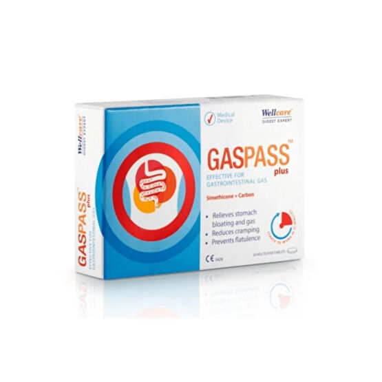 Wellcare Gaspass Plus 20 Tablet Kişisel Bakım Gereçleri Fiyatı