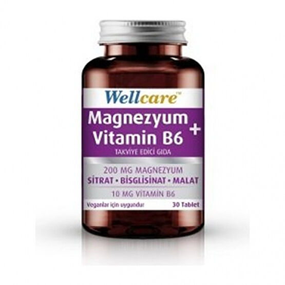 Wellcare Magnezyum Vitamin B6 30 Tablet Kişisel Bakım Gereçleri Fiyatı