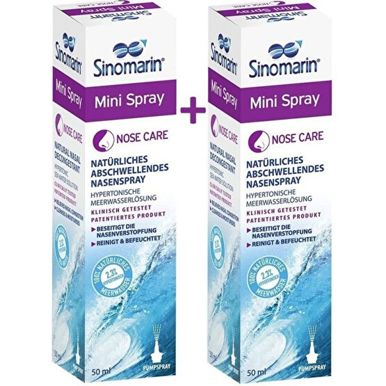 Wellcare Sinomarin Mini Deniz Suyu Spreyi 50 ml 2 Adet - Beyaz Burun Aspiratörü Fiyatı