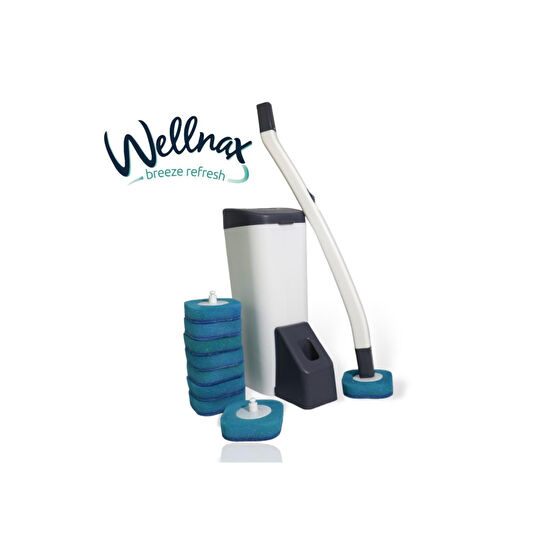 Wellnax breeze refresh Özel Süngerli Tuvalet Temizlik Seti - Kullan At Süngerli Ve Deterjanlı Tuvalet Fırçası Klozet Fırçası Fiyatı