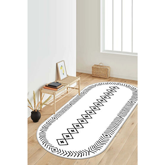West Home Dijital Baskı Yıkanabilir Kaymaz Taban Oval Mutfak Halısı Salon Halısı Ve Yolluk 100 x 400 Beden Banyo Halısı Fiyatı