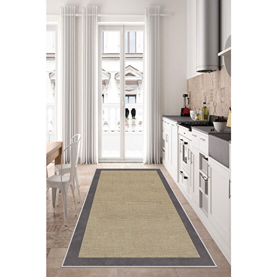 West Home Dijital Baskı Yıkanabilir Kaymaz Taban Salon Halısı Mutfak Halısı Koridor Halısı 80 x 450 Beden Banyo Halısı Fiyatı