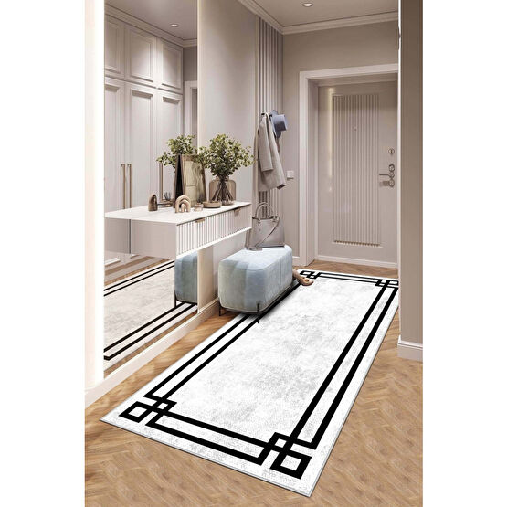 West Home Makinede yıkanabilir kaymaz taban leke tutmaz modern kesme yolluk mutfak yolluk halı yolluk 120 x 350 Beden Yolluk Fiyatı
