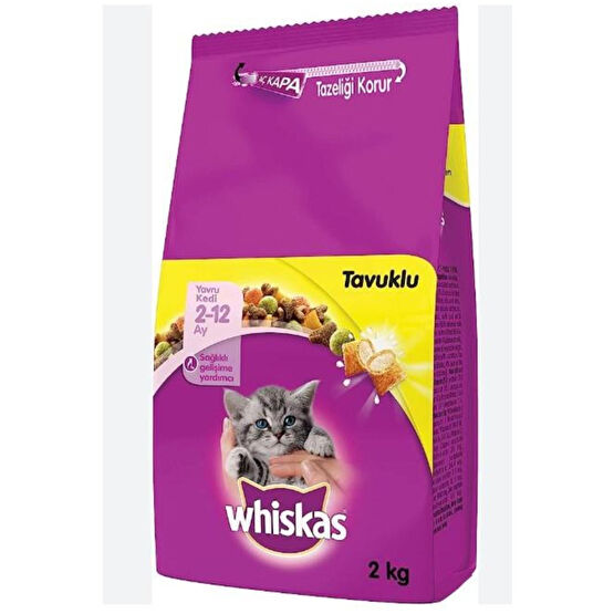 Whiskas Tavuklu Yavru Kedi Maması 2 Kg
