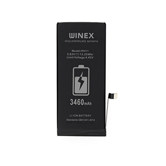 Winex iPhone 11 Uyumlu Güçlendirilmiş Premium Batarya Telefon Yedek Parça Fiyatı