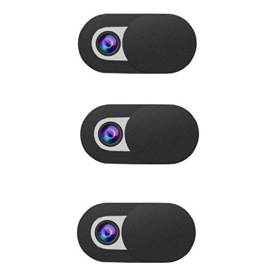 WK Webcam Kamera Koruyucu Kapatıcı 3'lü - Siyah Monitör Aksesuarları Fiyatı