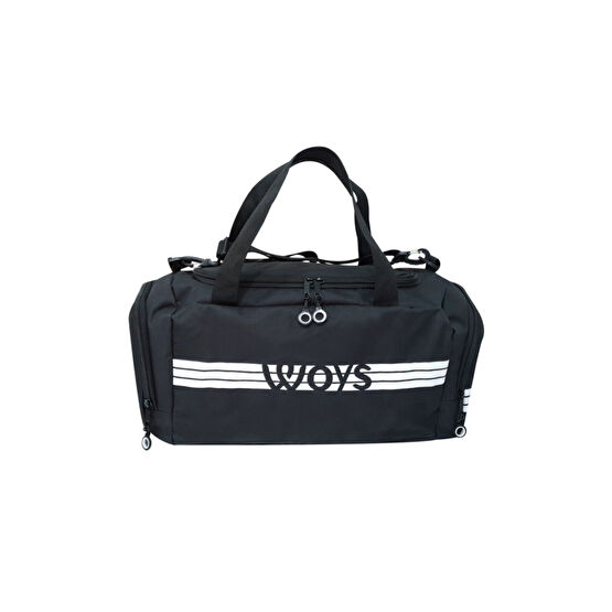 woys Unisex Siyah Bölmeli Sporcu Çantası Unisex Spor Çantası Fiyatı