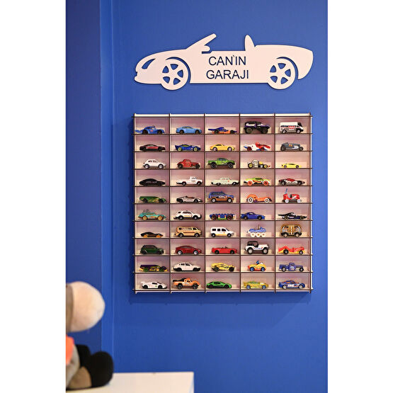 wudie Oyuncak Araba Rafı 50li Eskitme Beyaz (hotwheels Ve Matcbox Arabaları Için Uygundur) Ahşap Oyuncaklar Fiyatı