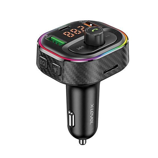 X-Level XC4051 X-Typed Bluetooth Fm Transmitter Araç İçi Hızlı Şarj Aleti Siyah Müzik Seti Fiyatı