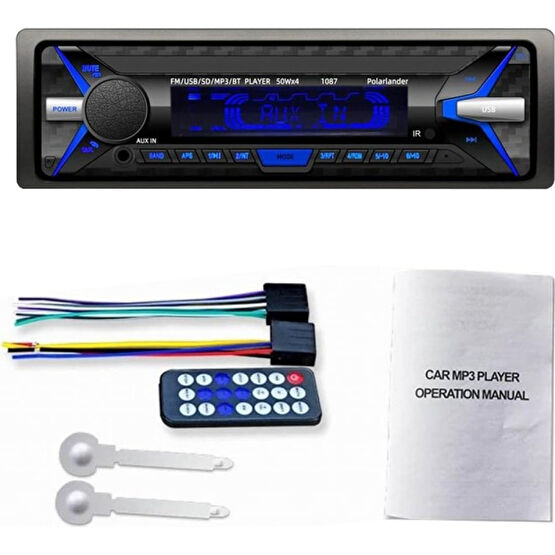 Xiaofeng Bluetooth Ayrılabilir Rds + Araba Mp3 Çalar Tek Din Araba Stereo Ses 12 V In-Dash Fm 1 Din Araba Aux Mp3 Çalar Araba (Yurt Dışından) Oto Teypleri Fiyatı