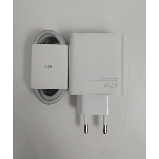 Xiaomi Turbo Xiaomi 67W Orijinal Şarj Aleti + Type-C Kablo - Beyaz Tablet Şarj Cihazı Fiyatı