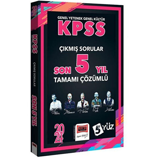 Yargı Yayınevi 2024 KPSS  5YÜZ Genel Yetenek Genel Kültür Tüm Dersler Son 5 Yıl Tamamı Çözümlü Çıkmış Sorular KPSS Fiyatı
