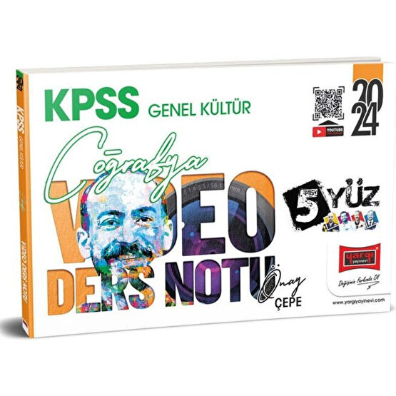 Yargı Yayınevi Yargı Yayınları 2024 Kpss Genel Kültür 5yüz Coğrafya Video Ders Notları KPSS Fiyatı
