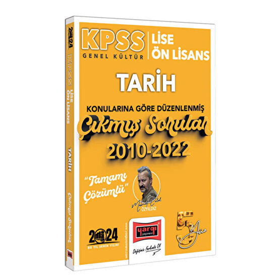 Yargı Yayınları 2024 KPSS Lise Önlisans Genel Kültür Tarih Konularına Göre 2010-2022 Çözümlü Çıkmış Sorular