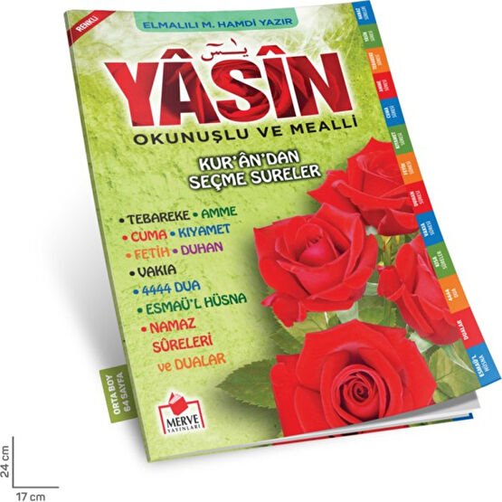 Yasin-i Şerif Türkçe Okunuşlu Ve Mealli Bilgisayar Hatlı Yeşil İnceleme Kitapları Fiyatı