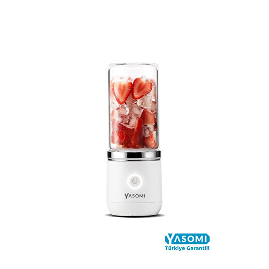 Yasomi Taşınabilir Kablosuz Şarjlı Cam El Blenderi Beyaz ( Türkiye Garantili) Blenderler Fiyatı