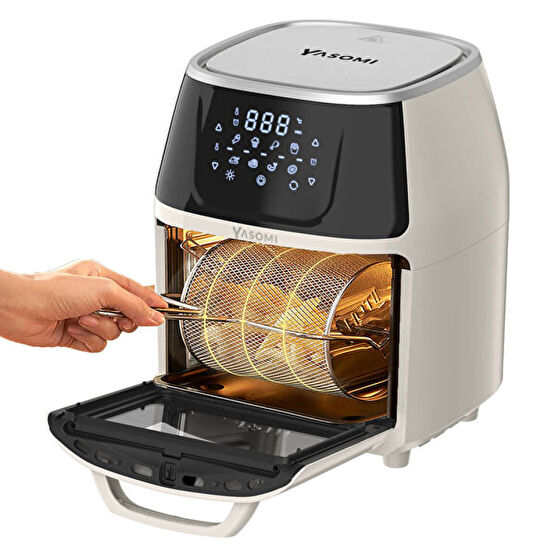 Yasomi Y88 XXL 8 L 1500 W Airfryer Oven Bej Fritöz Fritözler Fiyatı