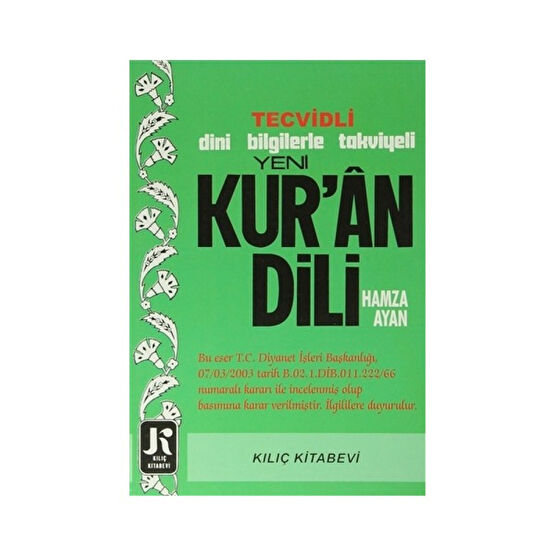 Yeni Kur'an Dili - Hamza Ayan İnceleme Kitapları Fiyatı