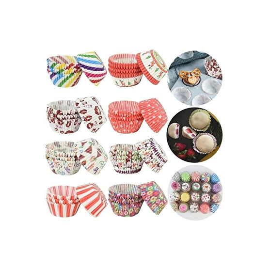Yenigeldi 200 Adet Renkli Muffin Cupcake Kalıpları Kek Kapsülü Cupcake Muffin Kağıdı Kek Kalıpları Fiyatı