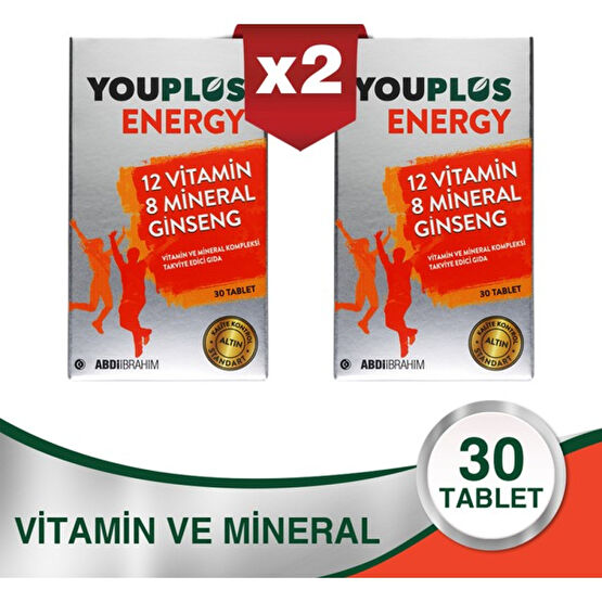 Youplus Multi Ener-G Multivitamin 2'li Set Sağlık / Diyet Fiyatı